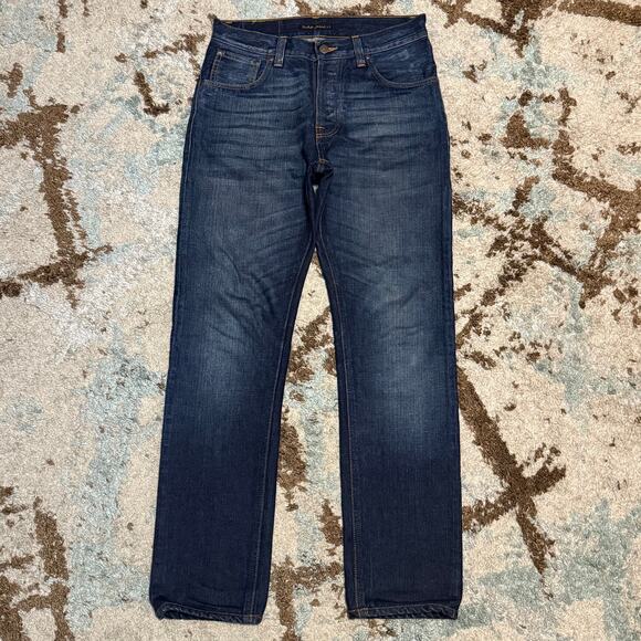 Nudie Jeans Mens Steady Eddie Jeans Size 30x31 Fade - Picture 2 of 9